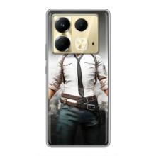 Силиконовый чехол с картинкой "Герой Pubg" на Infinix Note 40 – Пабг