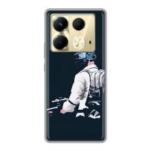 Силиконовый чехол с картинкой "Герой Pubg" на Infinix Note 40 – В экиперовке