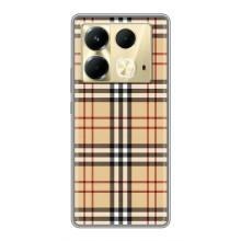 Чехол с Брендами одежды на Инфиникс Нот 40 – Burberry стиль