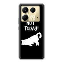 Бампер с изображением Котиков для Инфиникс Нот 40 (Not Today)