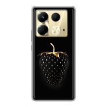 Чохол з зображенням смачної їжі для Infinix Note 40 – Чорна полуниця