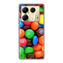 Чохол з зображенням смачної їжі для Infinix Note 40 – Різнокольорові M&M'S
