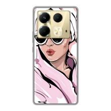 Чехол с картинкой Модные Девчонки Infinix Note 40 – Девушка в халате