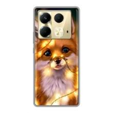 Чехол с Лисичкой для Infinix Note 40 – Новогодний лисенок