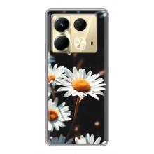 Чехол с ромашками на Infinix Note 40 – Белые ромашки
