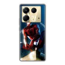 Чехол Супергерой Человека Паука на Infinix Note 40 – Паук на доме