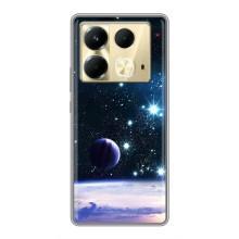 Чехол (ТПУ) с планетами на Infinix Note 40 – Космический вид