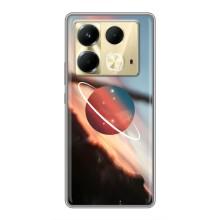 Чехол (ТПУ) с планетами на Infinix Note 40 – Сатурн