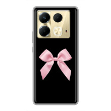 Чохол банти для Infinix Note 40 – Бант на чорному