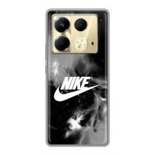 Чехол с логотипом Найк на Infinix Note 40 (Найк дымчатый)
