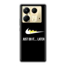 Чехол с логотипом Найк на Infinix Note 40 (Nike just do it)
