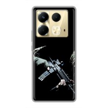 Чехол с украинским воином на Infinix Note 40 – Украинский снайпер