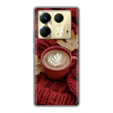 Чохол з унікальним дизайном 'Осінь з кавою' для Infinix Note 40 – Кава на ковдрі