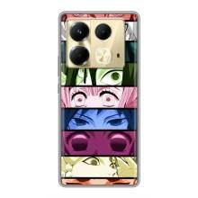 Силиконовые чехлы с глазами Anime для Инфиникс Нот 40 – Глаза Хашира