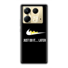 Силиконовый Чехол на Infinix Note 40 с картинкой Nike (Later)