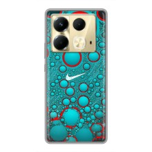 Силиконовый Чехол на Infinix Note 40 с картинкой Nike – Найк зеленый