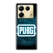 Чохол (TPU) з картинкою "Лого Пабг" на Інфінікс Нот 40 – Лого PUBG