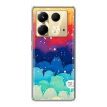 Силиконовый чехол с котиком для Infinix Note 40 – Mew