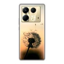Силіконовий Чохол з кульбабками на Infinix Note 40 – Роздмухана кульбабка