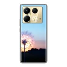 Силіконовий Чохол з кульбабками на Infinix Note 40 – Захід з кульбабкою