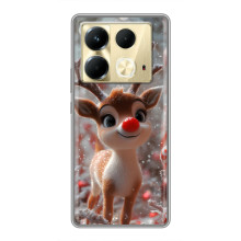 Яскравий чохол для Infinix Note 40 з Зимові Оленята