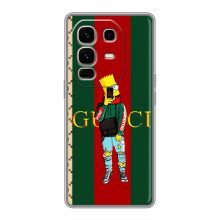 Брендновые Чехлы для Infinix Note 50 Pro Plus - (PREMIUMPrint) (Барт ГУЧЧИ)