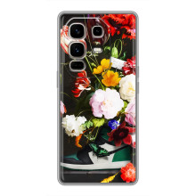 Брендновые Чехлы для Infinix Note 50 Pro Plus - (PREMIUMPrint) (Nike цветы)