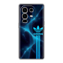 Чохли Адидас для Infinix Note 50 Pro Plus (AlphaPrint) (Синій Адідас)