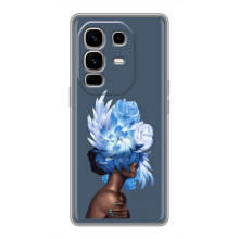 Чехлы (ART) Цветы на Infinix Note 50 Pro Plus (VPrint) (Квіти на голові)