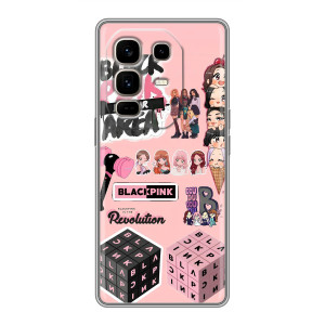 Чохли з картинкою для Infinix Note 50 Pro Plus – BLACK PINK колаж