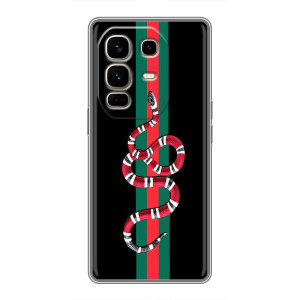 Чехлы Бренд GUCCI для Infinix Note 50 Pro Plus – Змей Гуччи