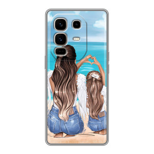 Чехлы для МАМЫ на Infinix Note 50 Pro Plus – Мама и дочь