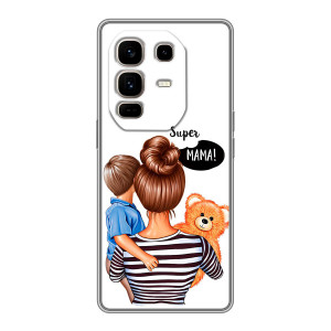 Чехлы для МАМЫ на Infinix Note 50 Pro Plus – Мама и сын