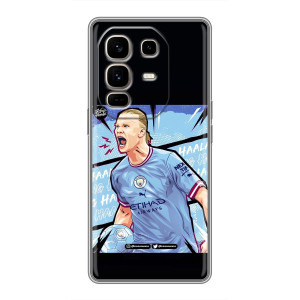 Чехлы с принтом для Infinix Note 50 Pro Plus Футболист – гол Эрлинг Холланд