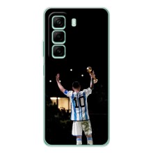 Чехлы Лео Месси Аргентина для Infinix Note 50 Pro Plus (Лео Чемпион)