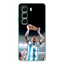 Чехлы Лео Месси Аргентина для Infinix Note 50 Pro Plus (Счастливый Месси)