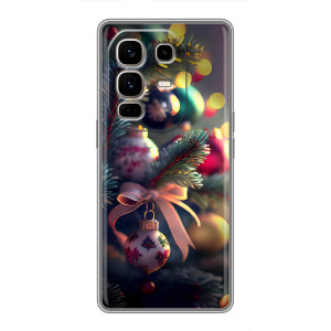 Чехлы на Новый Год Infinix Note 50 Pro Plus – Красивая елочка