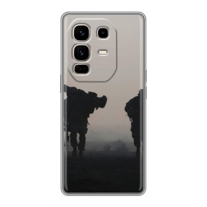 Чехлы на военную тематику для Infinix Note 50 Pro Plus – Бой солдат
