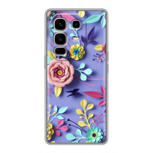 Чохли з квітами для Infinix Note 50 Pro Plus (VPrint) (Дизайн квітів)