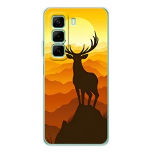 Чехлы с изображением разных животных для Infinix Note 50 Pro Plus – Силуэт Оленя