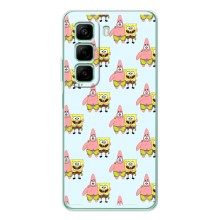 Чехлы с Патриком на Infinix Note 50 Pro Plus (Боб и Патрик)