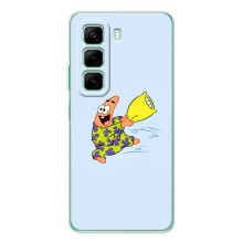 Чехлы с Патриком на Infinix Note 50 Pro Plus (Патрик с подушкой)