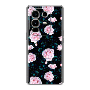 Чохли з принтом Троянд для Infinix Note 50 Pro Plus – Чайні троянди