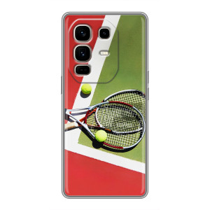 Чехлы с принтом Спортивная тематика для Infinix Note 50 Pro Plus – Ракетки теннис