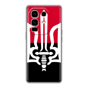 Чохли УПА (Червоно-Чорний) на Infinix Note 50 Pro Plus – Герб України