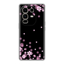 Чохол для Ноте 50 Про Плюс - з принтом (Дизайнерські) (AlphaPrint) (Квіти маленькі)