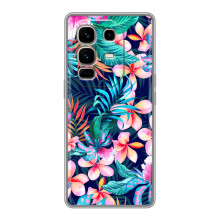 Чохол для Ноте 50 Про Плюс - з принтом (Дизайнерські) (AlphaPrint) (Мальовничі квіти)