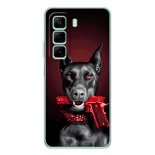 Чехол ДОБЕРМАН для Infinix Note 50 Pro Plus – Доберман злой