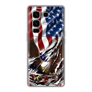 Чехол Флаг USA для Infinix Note 50 Pro Plus – Флаг USA