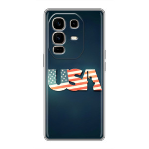 Чехол Флаг USA для Infinix Note 50 Pro Plus – USA